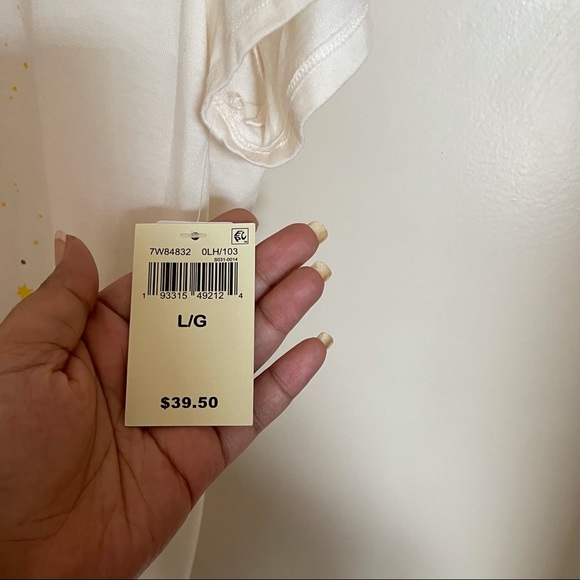 ACDC Large T Shirt NWT Cream Color - Picture 4 of 6